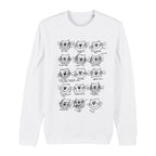 Roobarb & Custard "Custard Face Style Sheet" Retro Organic Sweatshirt