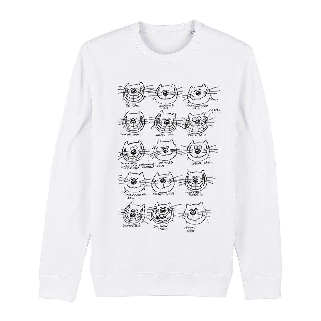 Roobarb & Custard "Custard Face Style Sheet" Retro Organic Sweatshirt