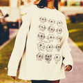 Roobarb & Custard "Custard Face Style Sheet" Retro Organic Sweatshirt