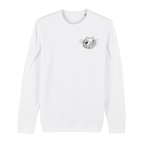 Official Roobarb & Custard "Custard Face" Minimalist Retro Organic Sweatshirt