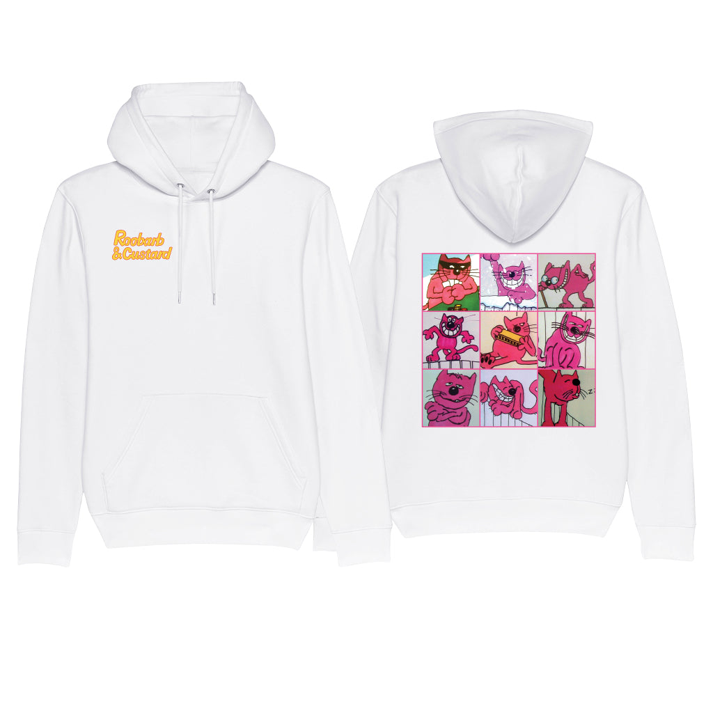 Official Roobarb & Custard "Custard Grid" Premium Organic Hoodie