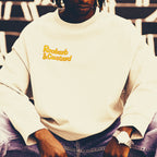 Official Roobarb & Custard "Custard Grid" Front & Back Print Retro Organic Sweatshirt