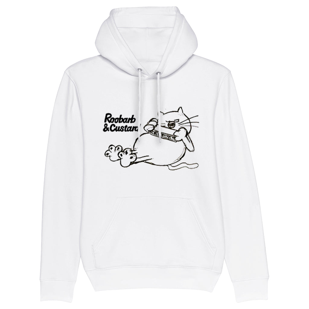 Official Roobarb & Custard "Custard Harmonica Pose" Premium Organic Hoodie