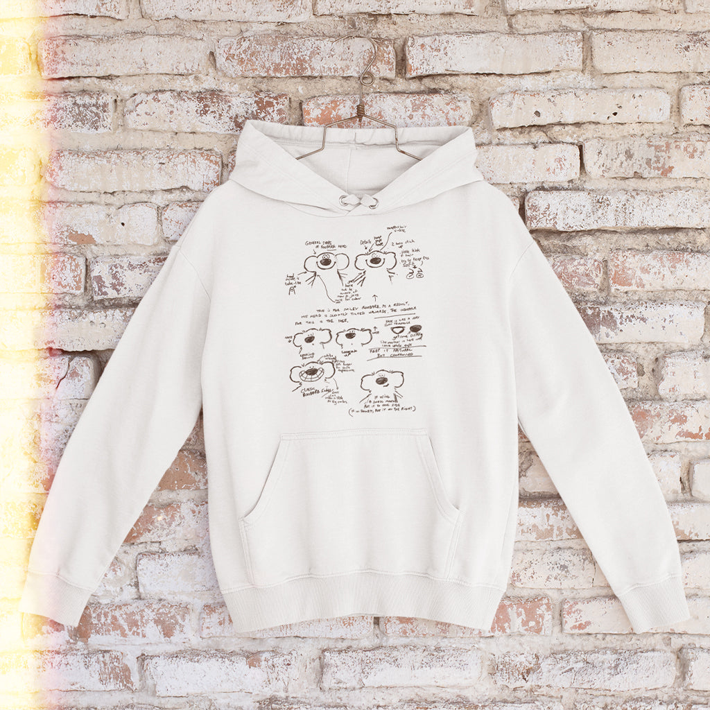 Official Roobarb & Custard "Roobarb Face Style Sheet" Premium Organic Hoodie