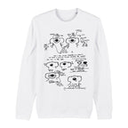 Roobarb & Custard "Roobarb Face Style Sheet" Animator Notes Organic Sweatshirt