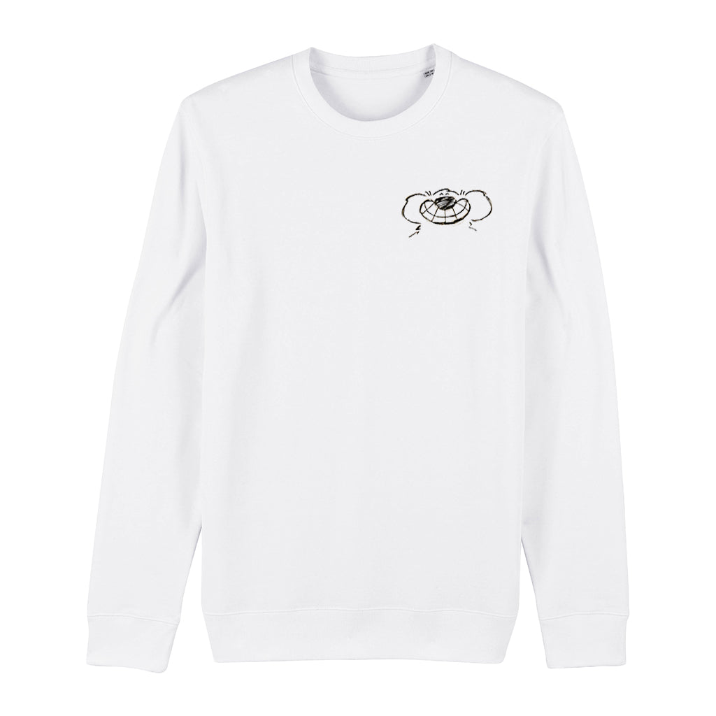 Roobarb & Custard "Roobarb Face" Minimalist Retro Organic Sweatshirt