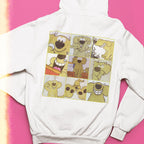 Official Roobarb & Custard "Roobarb Grid" Premium Storyboard Organic Hoodie