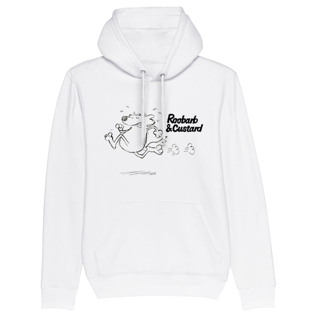 Roobarb & Custard "Running Roobarb" Premium Action Organic Hoodie