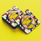 Roobarb & Custard "Roobarb Mosaic" Retro Cork-Backed Coaster