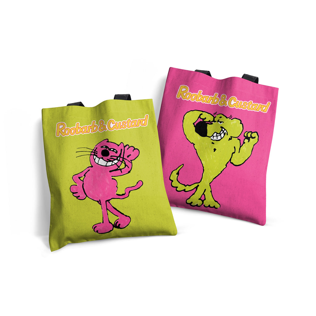 Roobarb & Custard "Double-Sided Duo" Edge-to-Edge Tote Bag