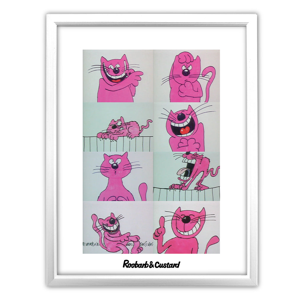 Roobarb & Custard "Custard Collage" Premium Art Print
