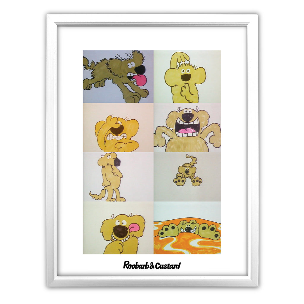 Roobarb & Custard "Roobarb Collage" Premium Art Print