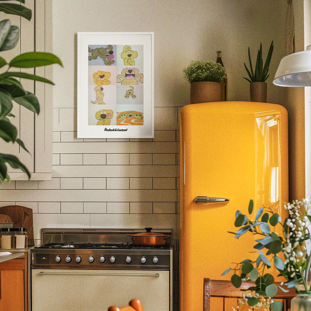 Roobarb & Custard "Roobarb Collage" Premium Art Print