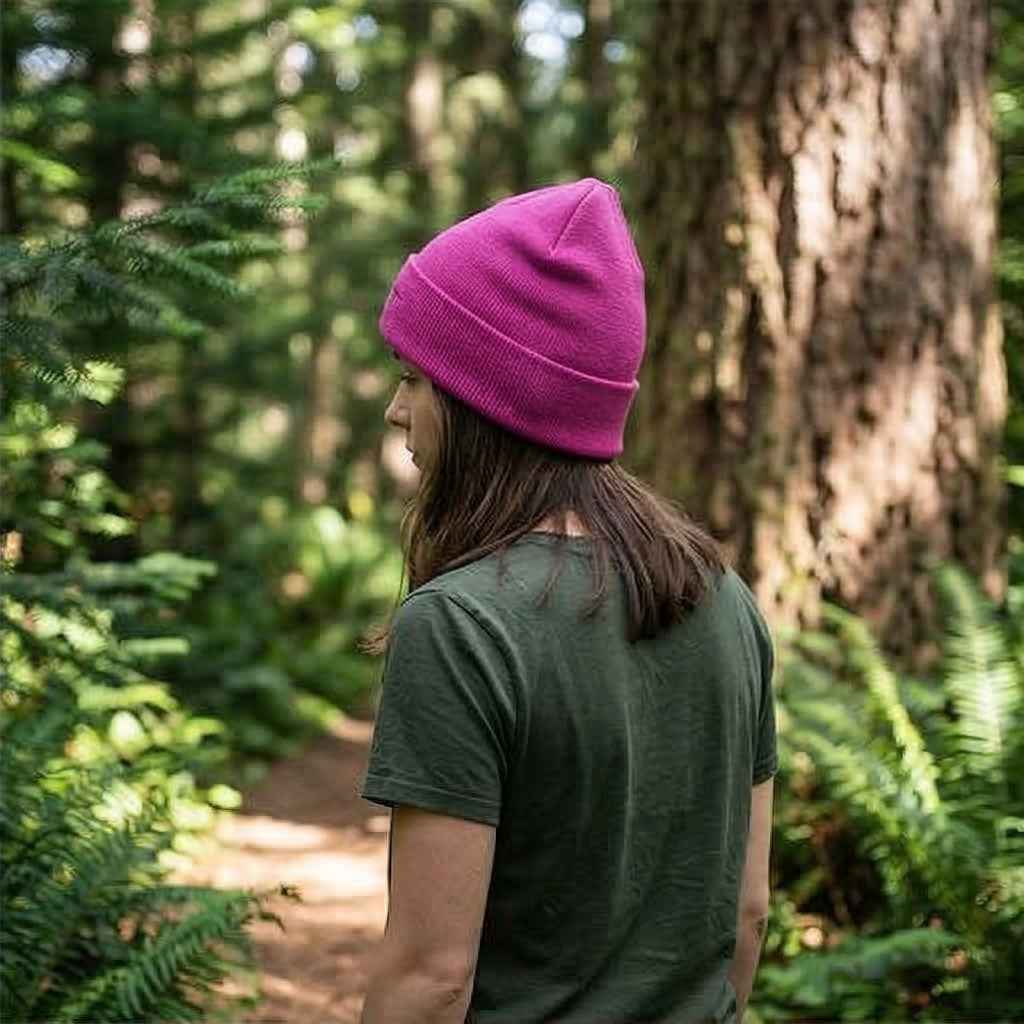 Roobarb & Custard "Custard Outline" Classic Pink Winter Beanie