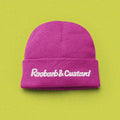 Roobarb & Custard "White Logo" Classic Pink Winter Beanie