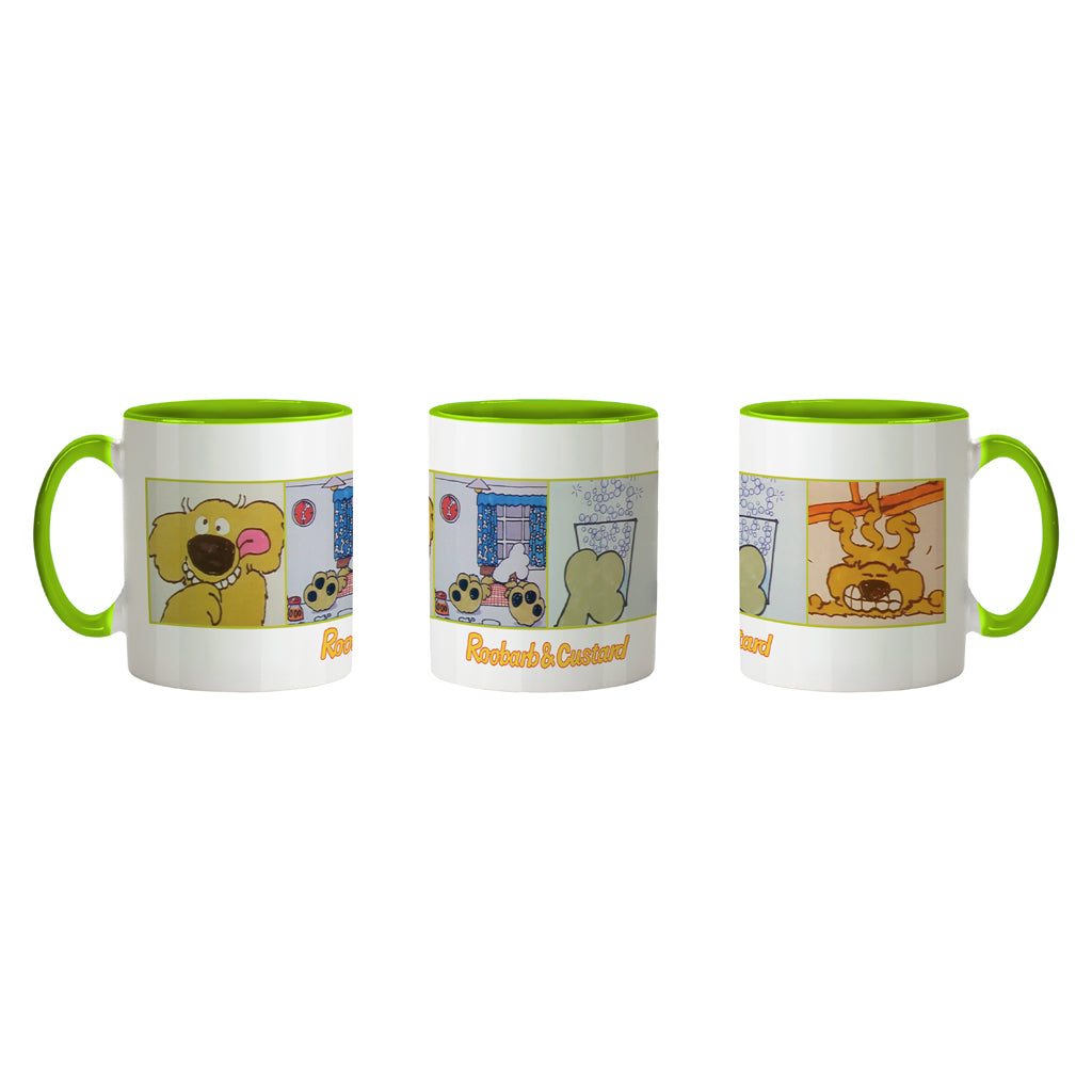 Roobarb Collage Mug – 11oz Ceramic Retro TV Gift